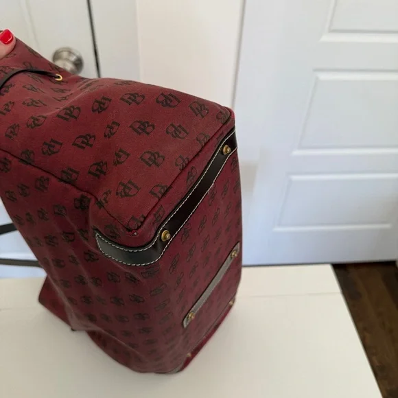 Dooney & Bourke Canvas and Leather Tote Bag - Picture 2 of 8